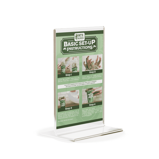 Instructional 8" x 10" Acrylic Display Stand